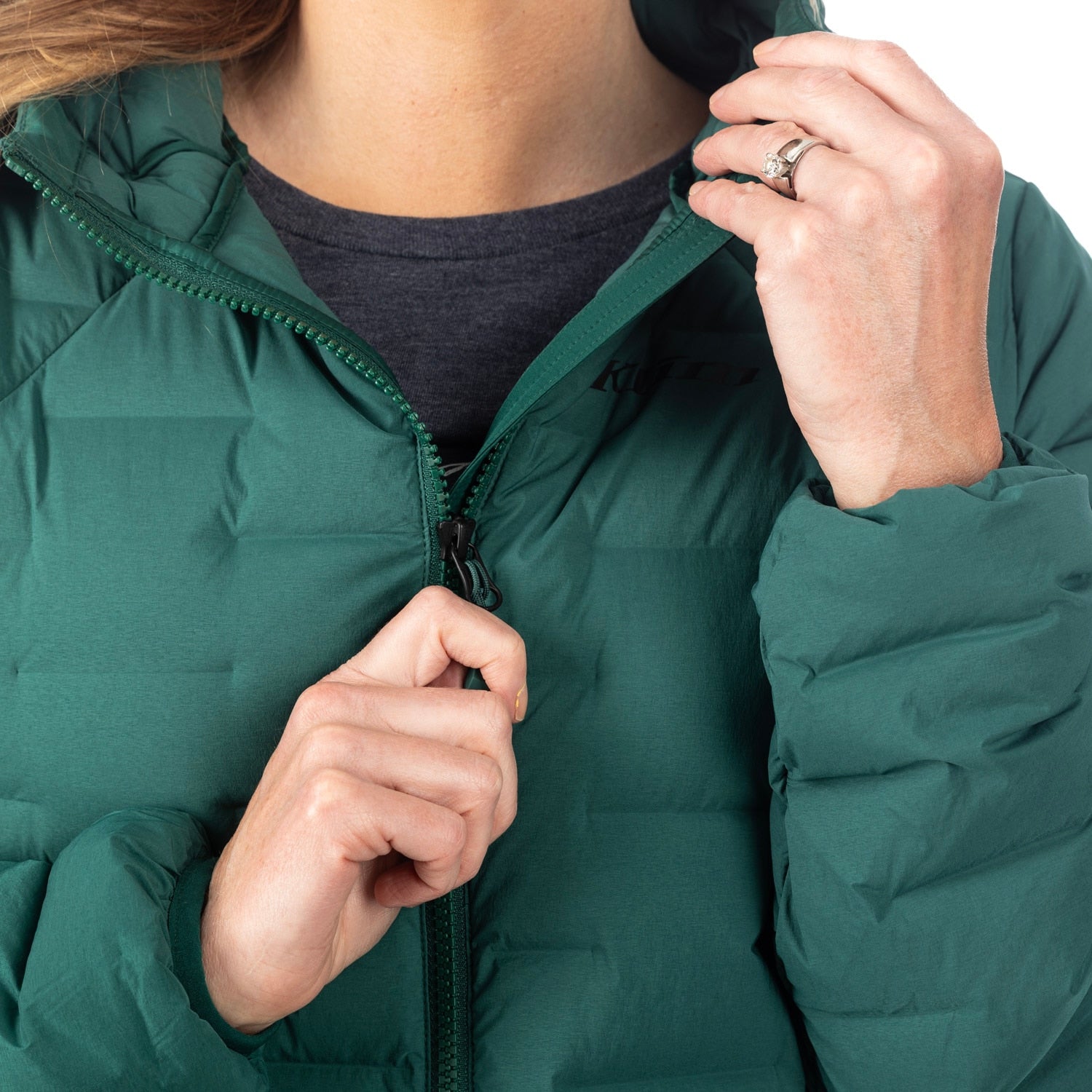 Luna Stretch Down Hooded Jacket