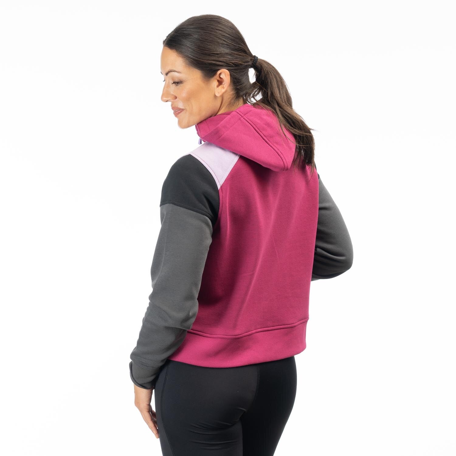 Huntley Pullover 1/4 Zip Crop Hoodie