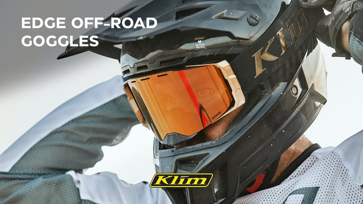 klim edge goggles Off-Road Goggle Asphalt Teak Frame/Smoke Bronze Lens CD-Box Vintage weiß 1,4l randonneuring compatible frame cutouts accommodate Color:Highlight Green