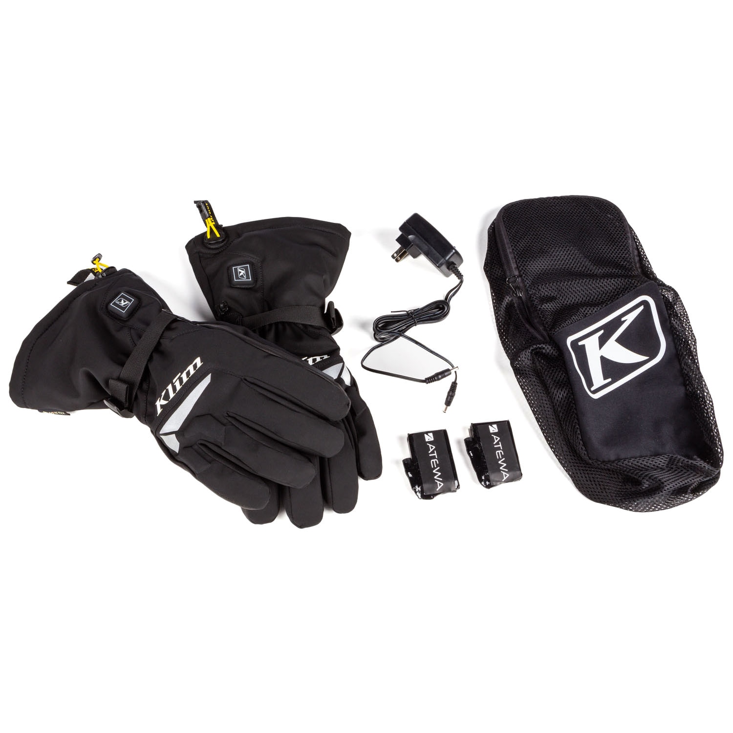 Heated snowmobile gloves top